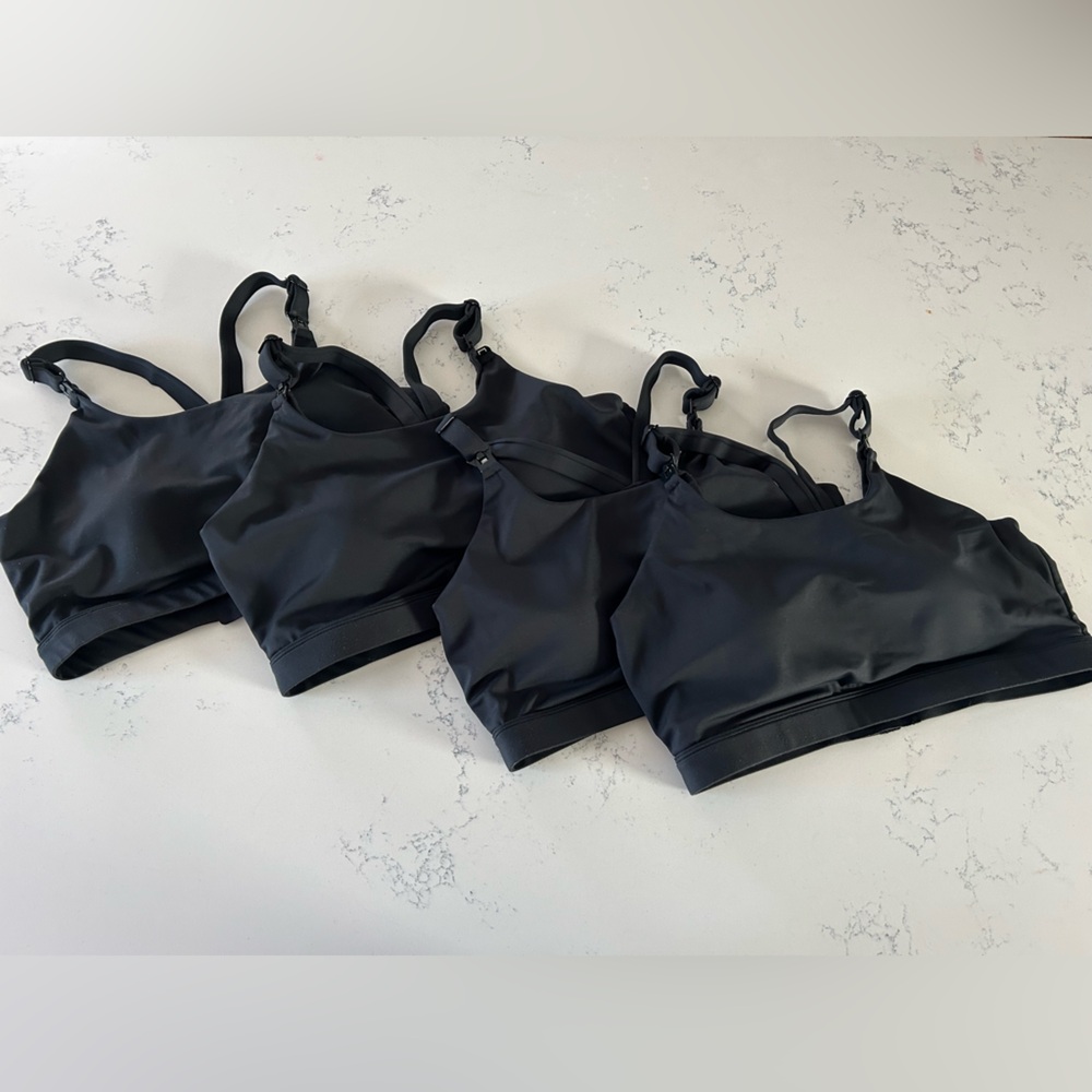 4 Pack of Mama Outfitters Nursing Sports Bras Size XL